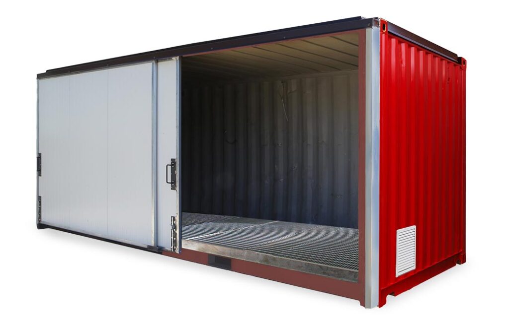 Container navale con grigliato